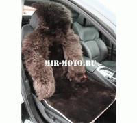 Накидка - натуральный мех, комбинированный ворс, цвет коричневый