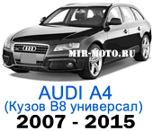 Чехлы на Ауди А4 (B8) универсал 2007-2015 год