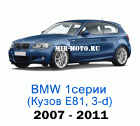 Чехлы на BMW 1 серии Е-81 хэтчбек 3-дверный 2007-2011 год