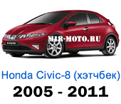 Чехлы Хонда Цивик VIII хэтчбек 2005-2011 год
