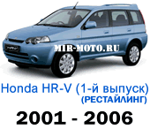 Чехлы Хонда HR-V I-рестайлинг 2001-2006 год 5d