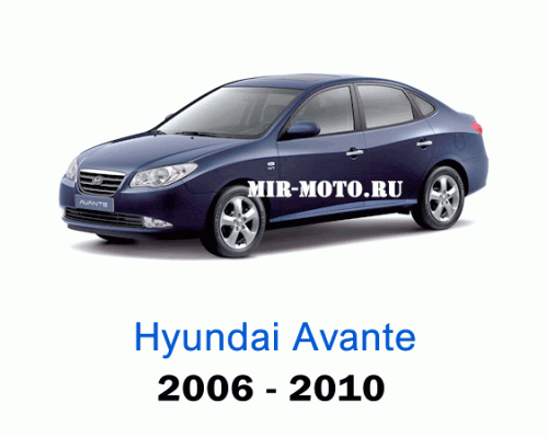 Чехлы на Хендай Аванте с 2006-2010 год