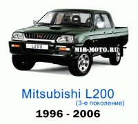 Чехлы на Мицубиси L200 3-поколение с 1996-2006 год