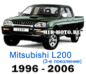 Чехлы Мицубиси L200 3 поколение с 1996-2006 год