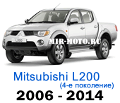 Чехлы Мицубиси L200 4 поколение с 2006-2014 год