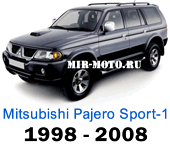 Чехлы Мицубиси Паджеро Спорт-1 с 1998-2008 год