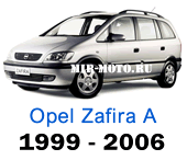 Чехлы Зафира А с 1999-2006 год