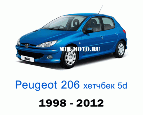 Чехлы на Пежо 206 хэтчбек 5d 1998-2012 год