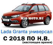 Чехлы Лада Гранта универсал с 2018 года