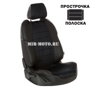 Чехлы на Тойота Прадо 150 с 2017 по н.в. алькантара черная